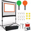 Adult Badminton Training Net Set with Racquet and Shuttlecock Storage Bag - for Indoor and Outdoor Use