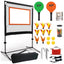 Adult Badminton Training Net Set with Racquet and Shuttlecock Storage Bag - for Indoor and Outdoor Use