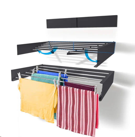 Foldable clothes drying rack