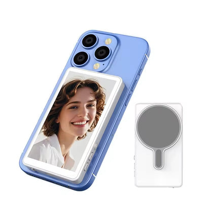 شاشة Vlog سيلفي مغناطيسية مع شاشة عرض LCD كبيرة لهواتف iPhone