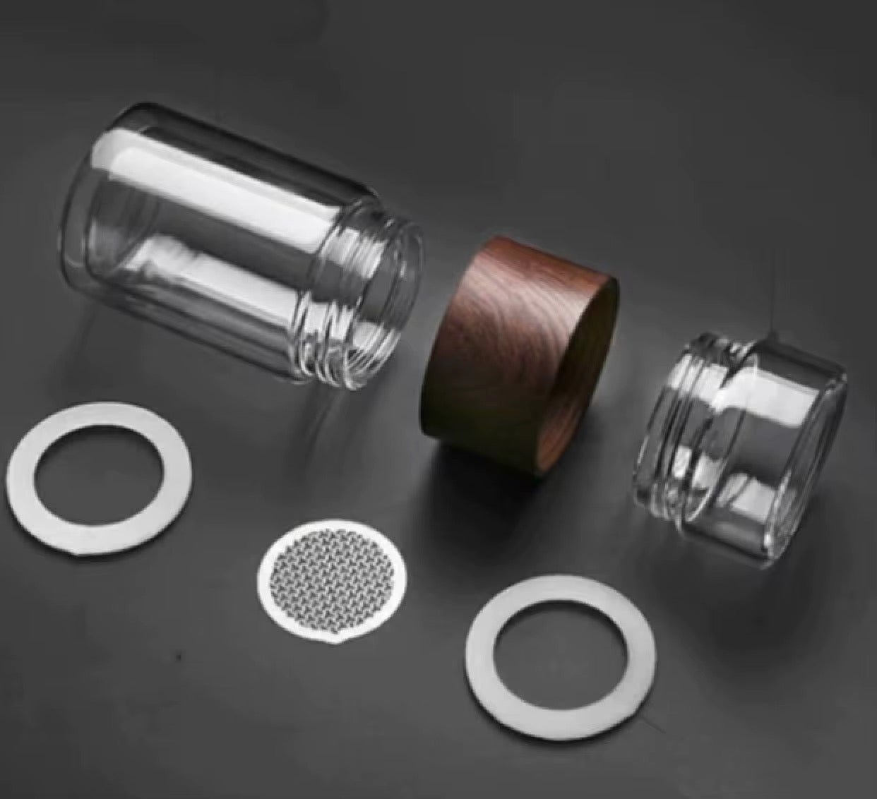 كوب تحضير الشاي والمشروبات مقاوم للحرارة والصدمات بسعة 200 مل