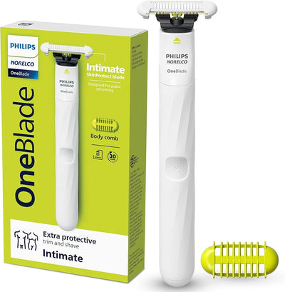 مكينة حلاقة OneBlade لتشذيب وحلاقة المناطق الحساسة للرجال والنساء من Philips
