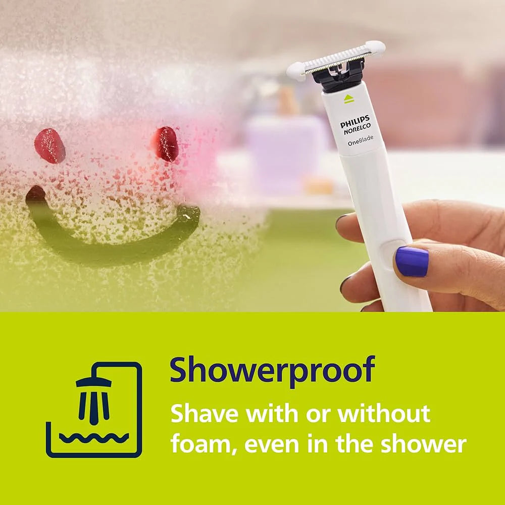مكينة حلاقة OneBlade لتشذيب وحلاقة المناطق الحساسة للرجال والنساء من Philips