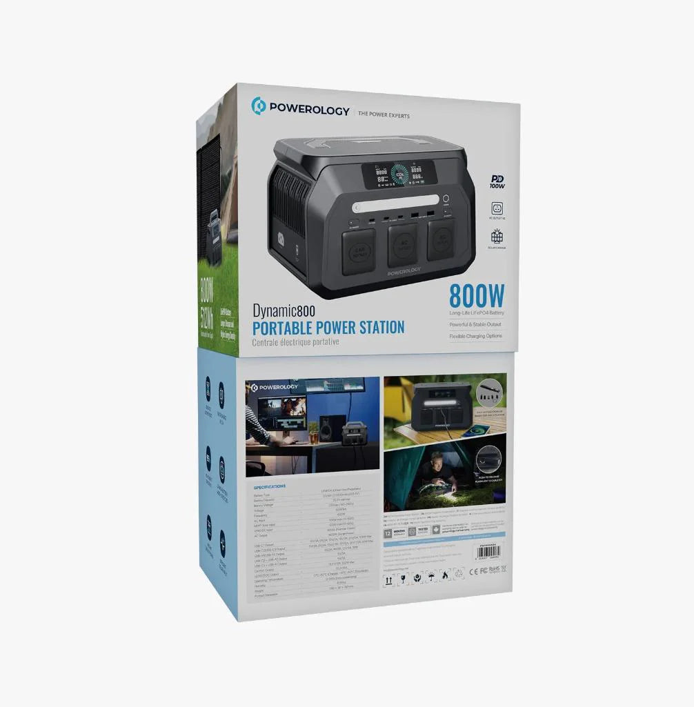 محطة طاقة محمولة Powerology Dynamic 800 بقدرة 800 واط