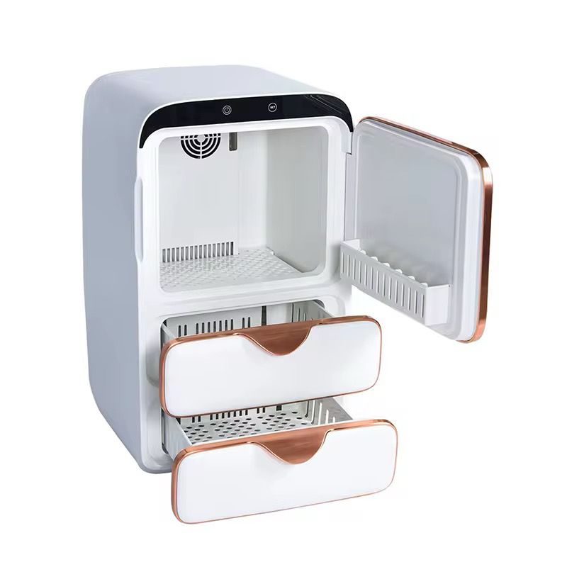 ثلاجه ذكية 16 لتر متعددة الادراج للمكياج وأدوات التجميل