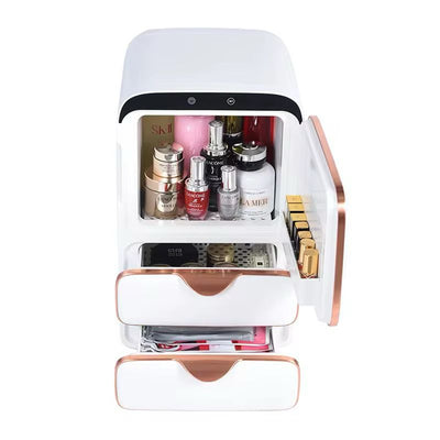 ثلاجه ذكية 16 لتر متعددة الادراج للمكياج وأدوات التجميل