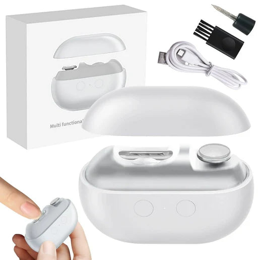 ماكينة قص الأظافر الكهربائية 3 في 1 | قص، تلميع وتخزين بلمسة واحدة