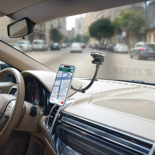 حامل مغناطيسي للسيارة بذراع مرن ممتد ودوران 360° من Porodo