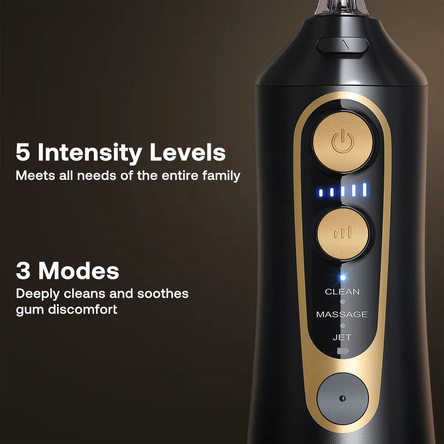 خيط الماء المحمول لتنظيف الأسنان | فلوسر مائي قابل لإعادة الشحن عبر USB من Bitvae