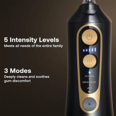 خيط الماء المحمول لتنظيف الأسنان | فلوسر مائي قابل لإعادة الشحن عبر USB من Bitvae