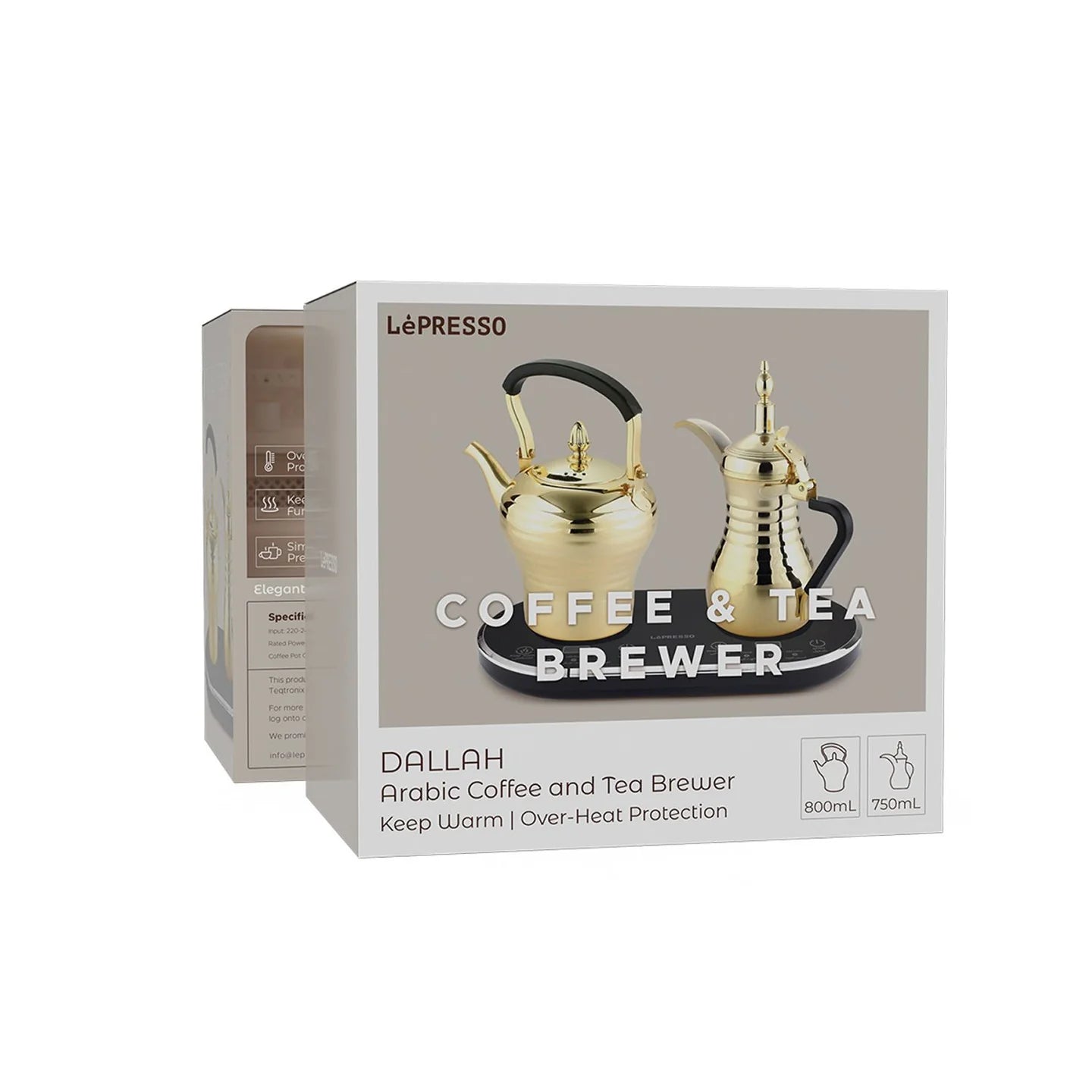 Lepresso Dual Coffee and Tea Pot