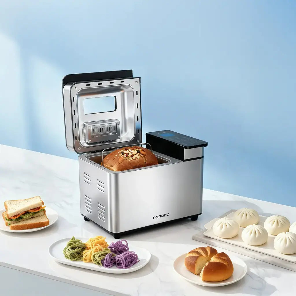 Porodo Lifestyle Khabaz Automatic Bread Maker Stainless Steel 25 Programs