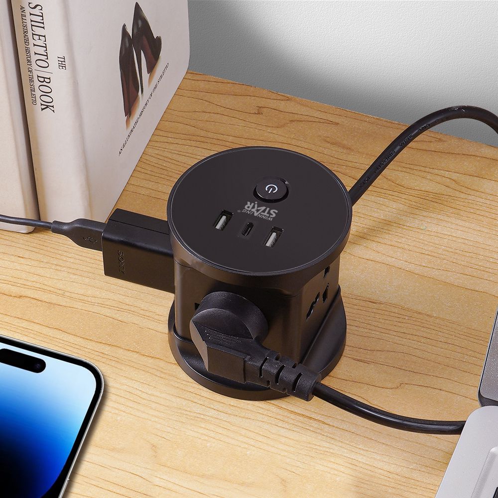 Winning Star 2500W Multi-Socket Power Strip, 3m cable