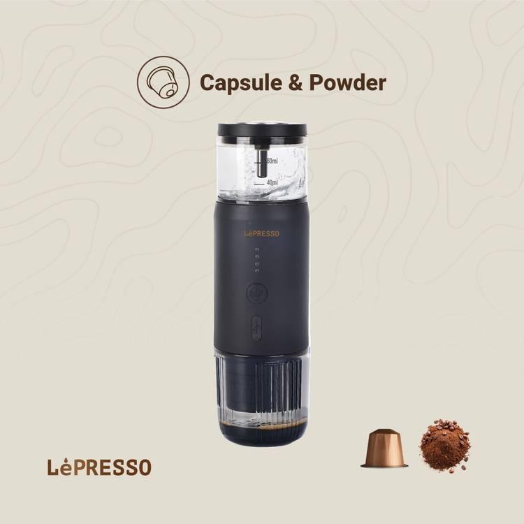 Lepresso Portable Espresso Machine, Stainless Steel, 2500mAh Battery