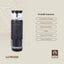 Lepresso Portable Espresso Machine, Stainless Steel, 2500mAh Battery