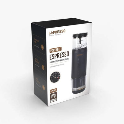 Lepresso Portable Espresso Machine, Stainless Steel, 2500mAh Battery