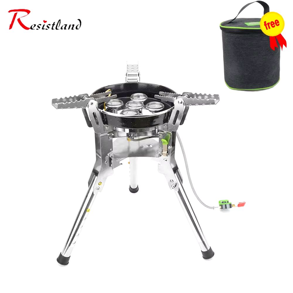 Windproof Portable Folding Gas Stove with Extendable Legs