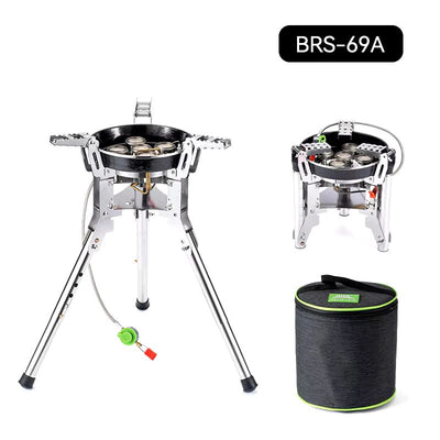 Windproof Portable Folding Gas Stove with Extendable Legs