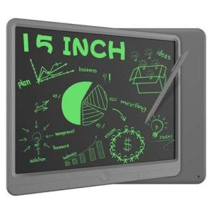 لوحة كتابة رقمية LCD من Green Lion مقاس 15 بوصة
