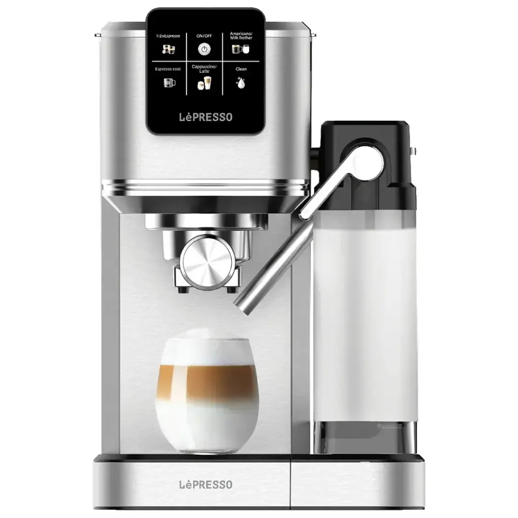 LePresso 15 Bar Automatic Espresso Machine with Milk Tank